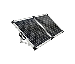 a-TroniX Solar Koffer aufgestellt